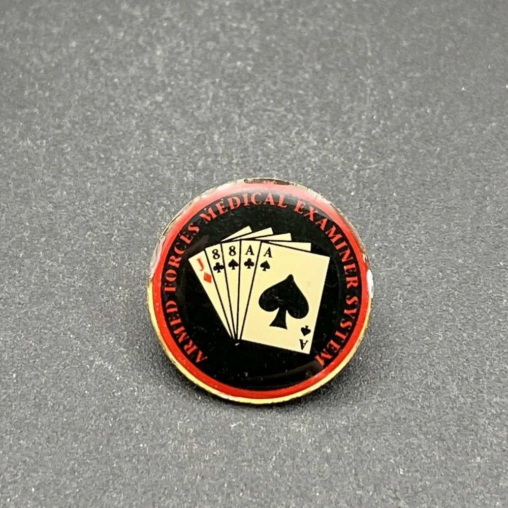 Armed Forces‎ Medical Examiner System Playing Cards Lapel Hat Pin